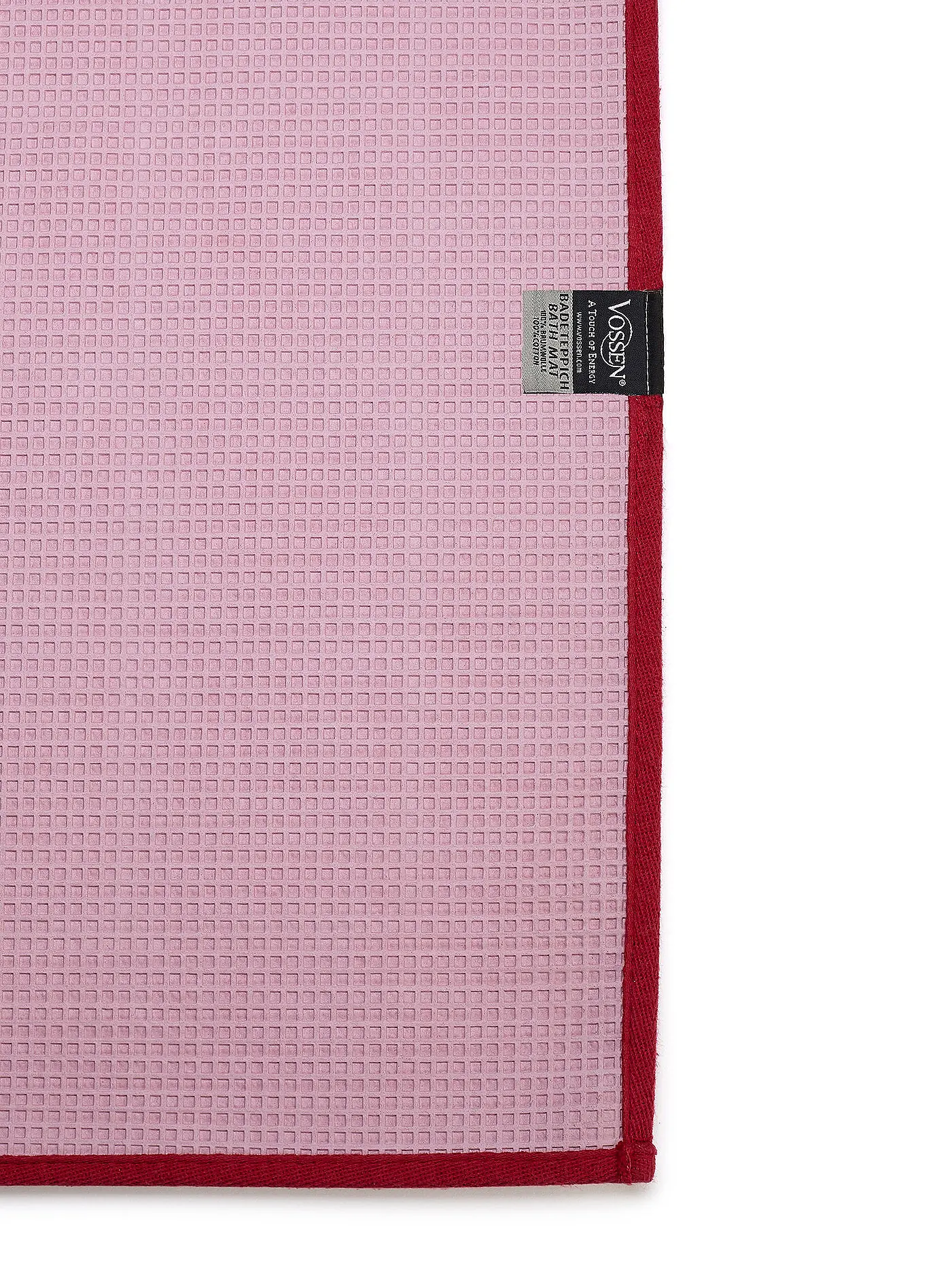 VOSSEN | Badeteppich EXCLUSIVE 55x65cm Pepplestone | dunkelrot